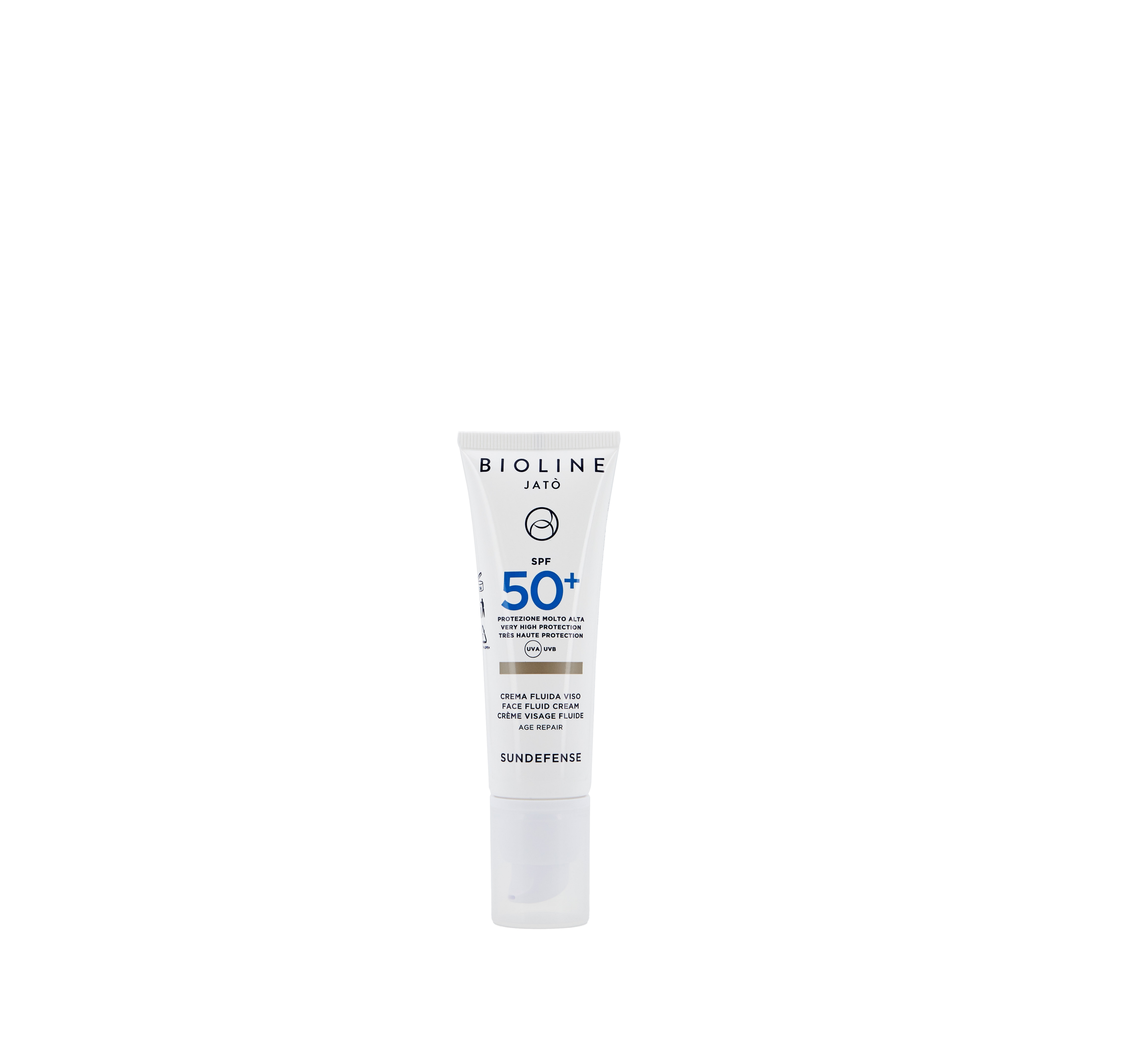 Bioline SPF 50+ Very High Protection Face Fluid Cream Age Repair