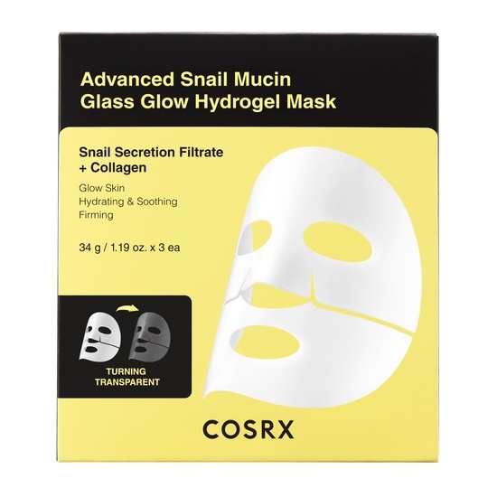 COSRX Advanced Snail Mucin Glass Glow Hydrogel Mask x3
