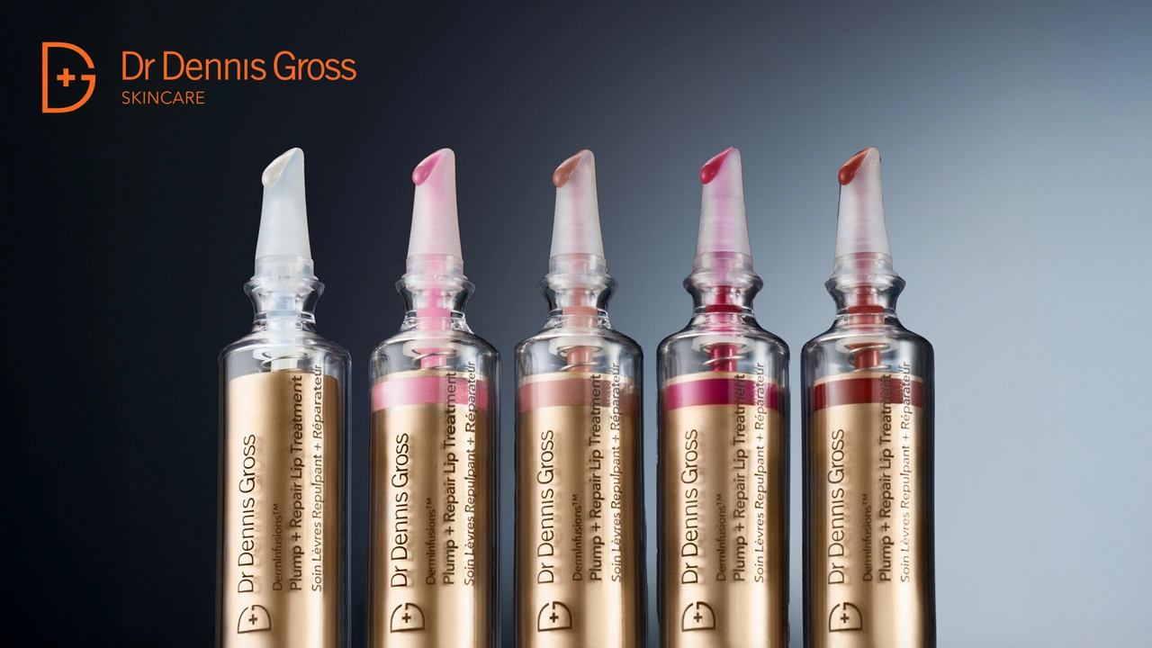 Dr Dennis Gross DermInfusions Plump + Repair lip Treatment Tints Berry