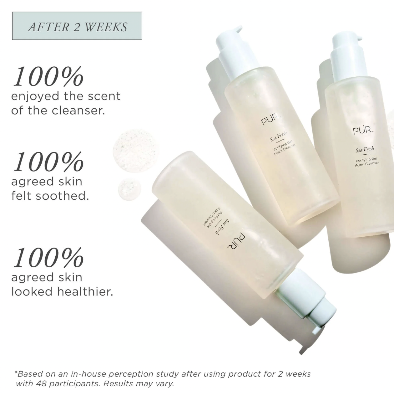 PUR Sea fresh purifying gel foam cleanser