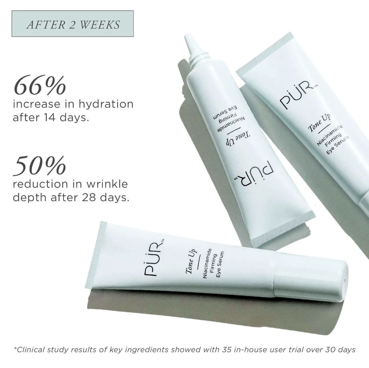 PUR Tone up Niacinamide firming eye serum
